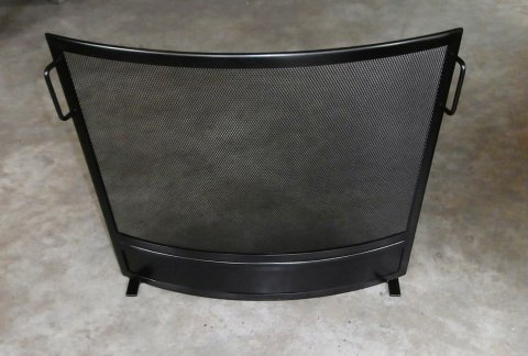 Gebogen haardscherm met handvatten